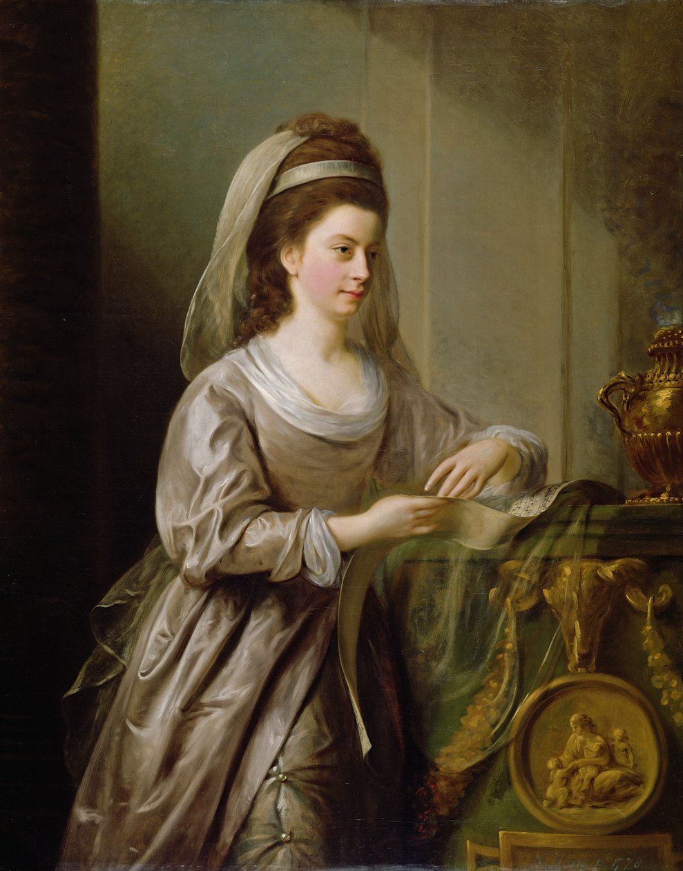 A Hon. Nathaniel Curzon asszony, 1778 alkotó: Nathaniel Hone