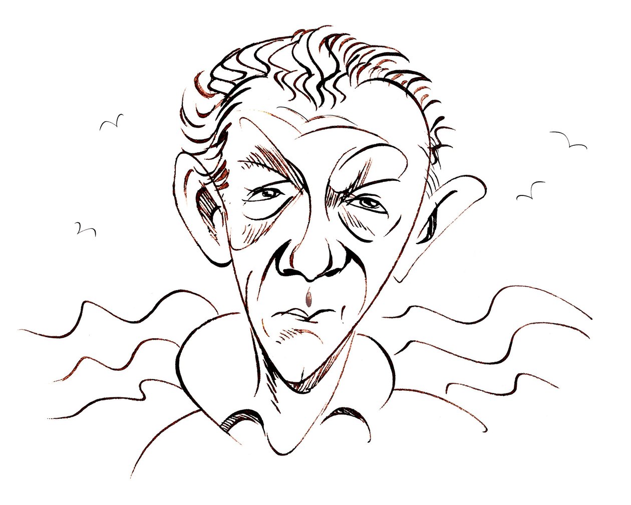 Benjamin Britten angol zeneszerző, karmester és zongoraművész, 1913. november 22. – 1976. december 4. alkotó: Neale Osborne
