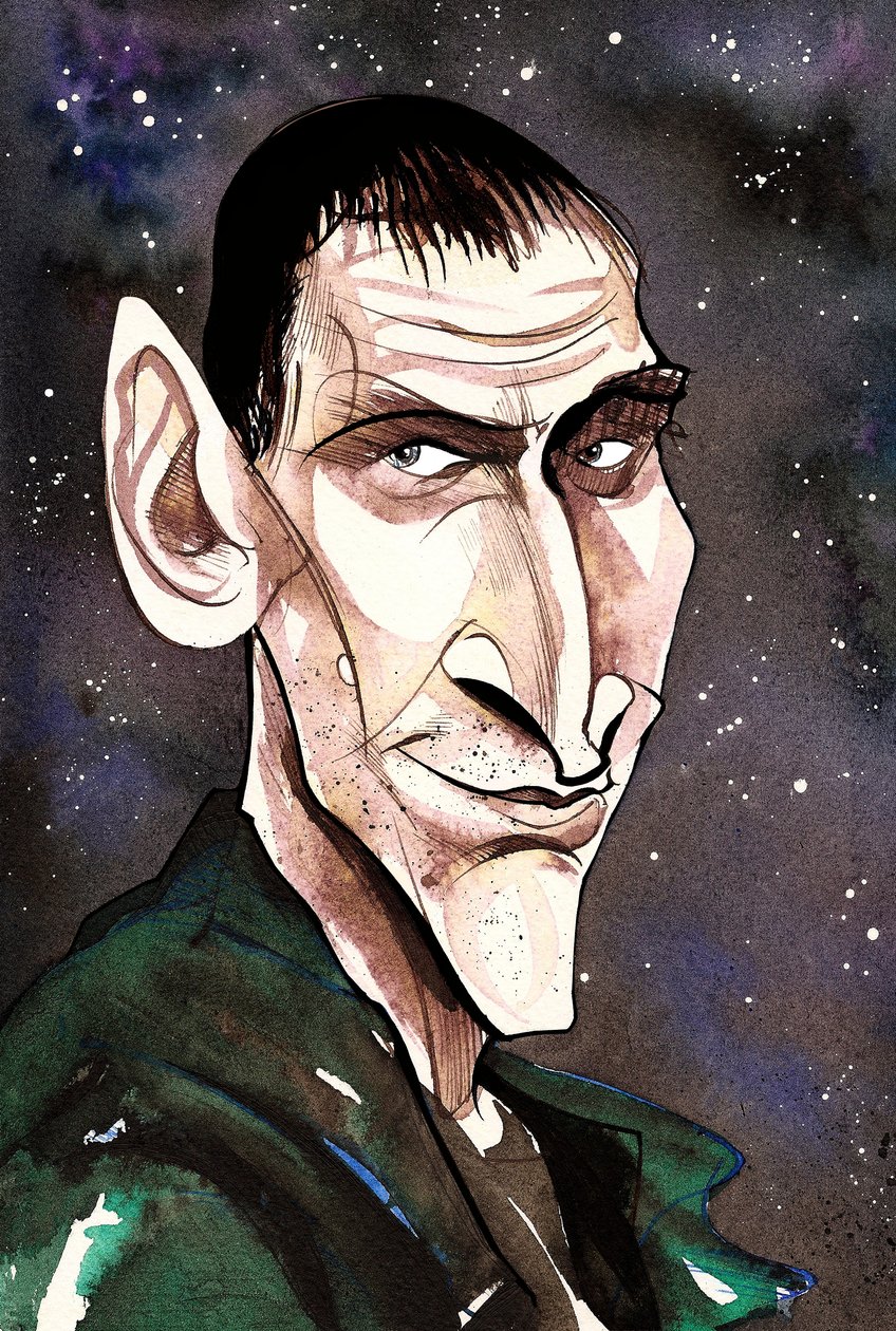 Christopher Eccleston a Doctor Who szerepében a BBC azonos nevű televíziós sorozatában alkotó: Neale Osborne