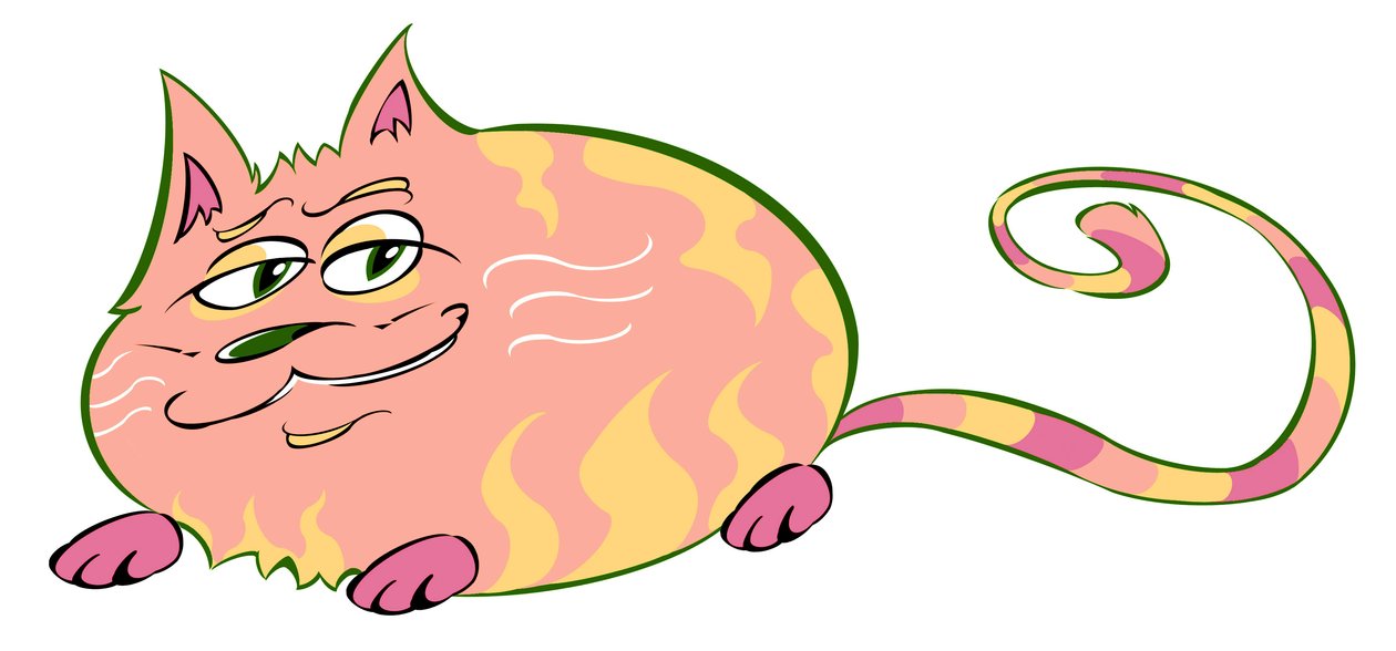 Curvy Cat - karikatúra alkotó: Neale Osborne