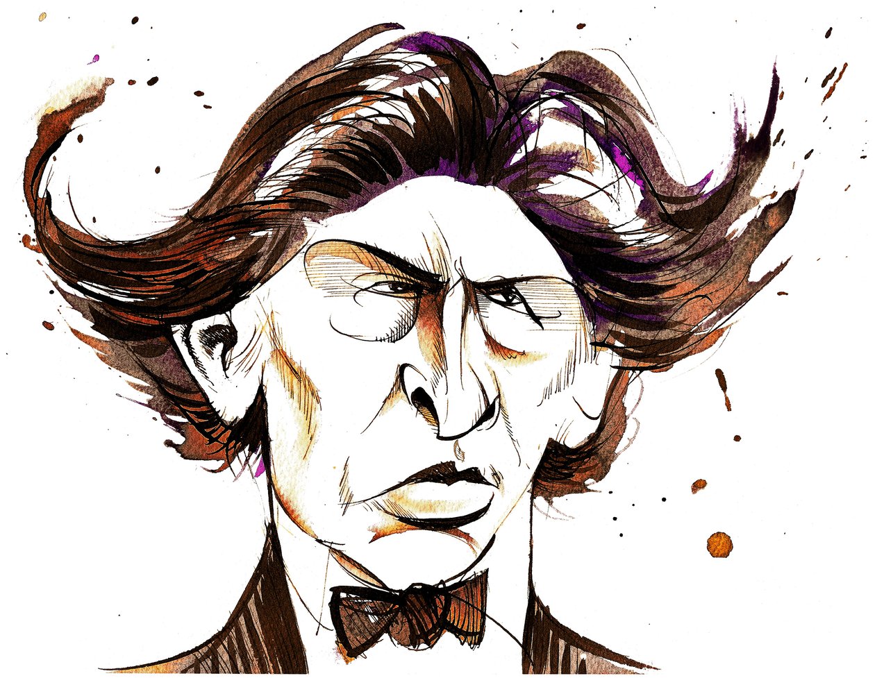 Ferruccio Busoni - színes karikatúrák alkotó: Neale Osborne