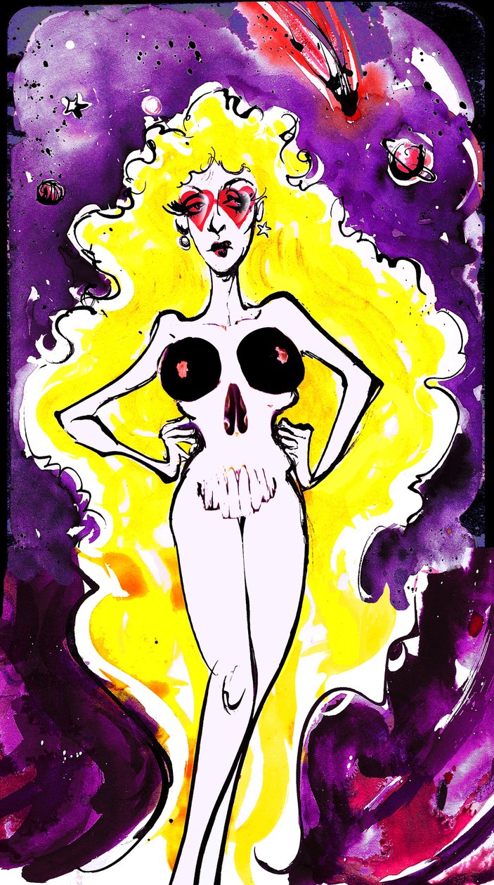 Le Grand Macabre - illustration to comic opera by György Ligeti (1978) alkotó: Neale Osborne