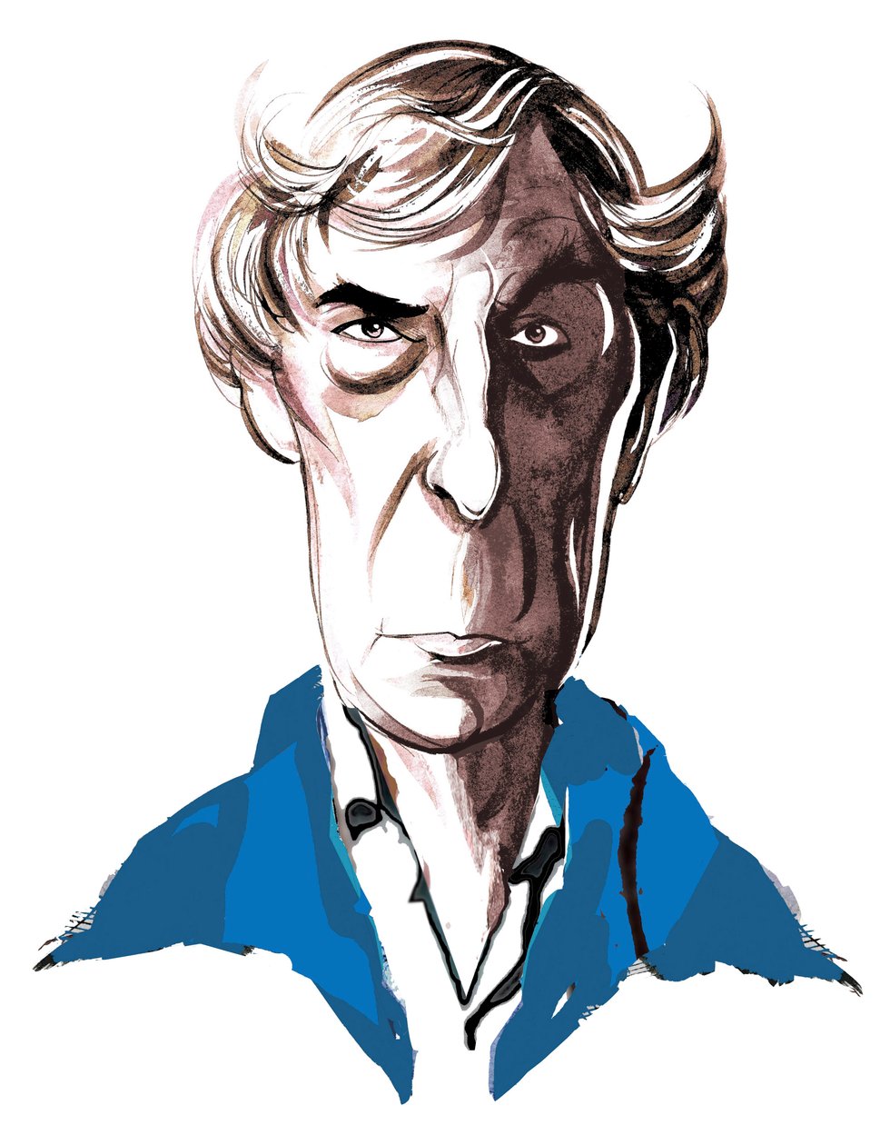 Michael Tippett, brit zeneszerző (1905-98), színes karikatúra, 2005, Neale Osborne alkotó: Neale Osborne