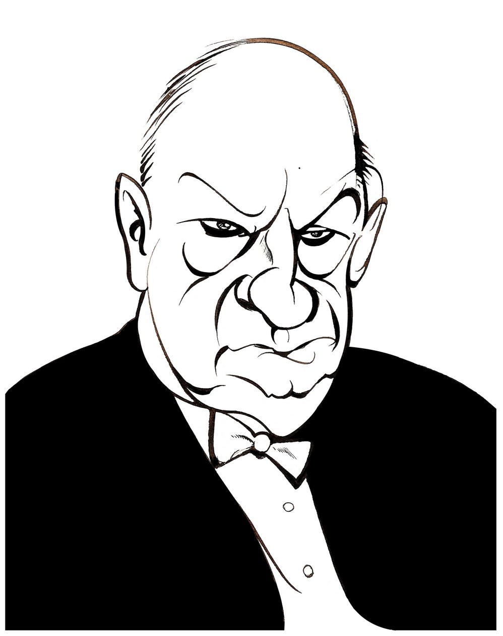 Paul Hindemith - karikatúra alkotó: Neale Osborne