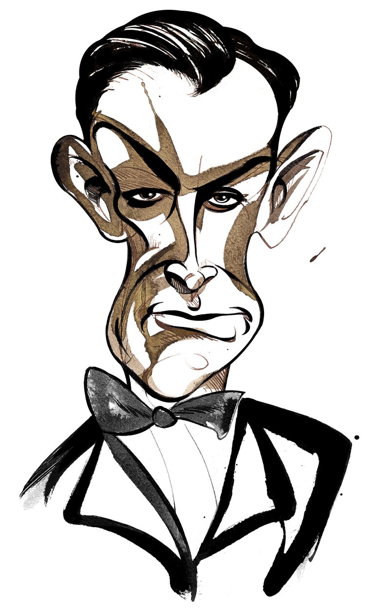 Sean Connery skót színész (született 1930), mint James Bond 007 alkotó: Neale Osborne