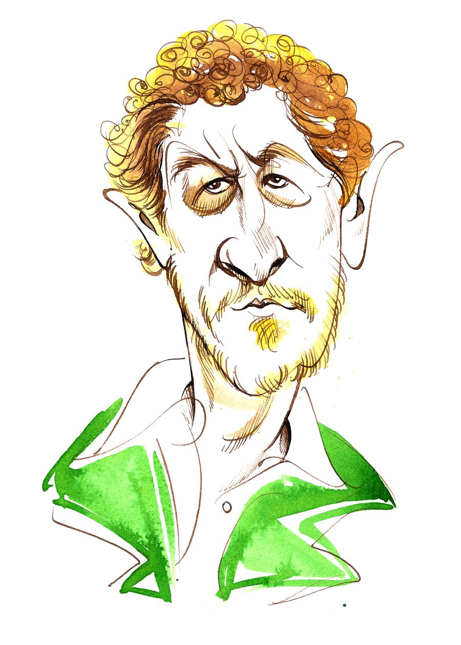 Sebastian Faulks - karikatúra alkotó: Neale Osborne