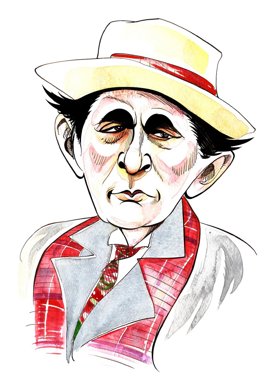 Sylvester McCoy a Doctor Who szerepében a BBC azonos nevű televíziós sorozatában alkotó: Neale Osborne