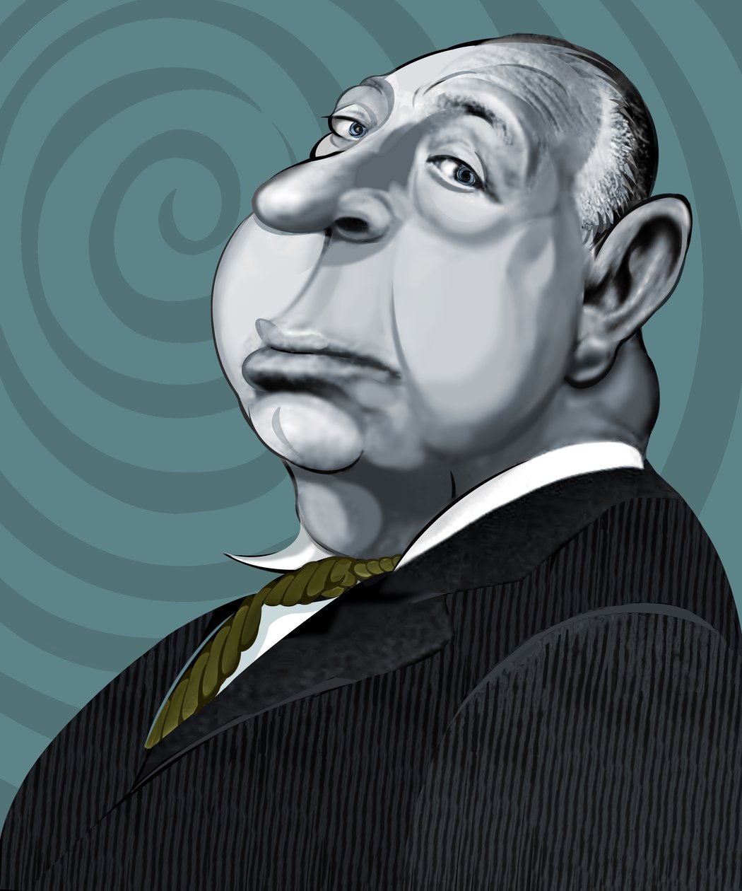 Alfred Hitchcock, 2022 (digitális) alkotó: Neale Osborne