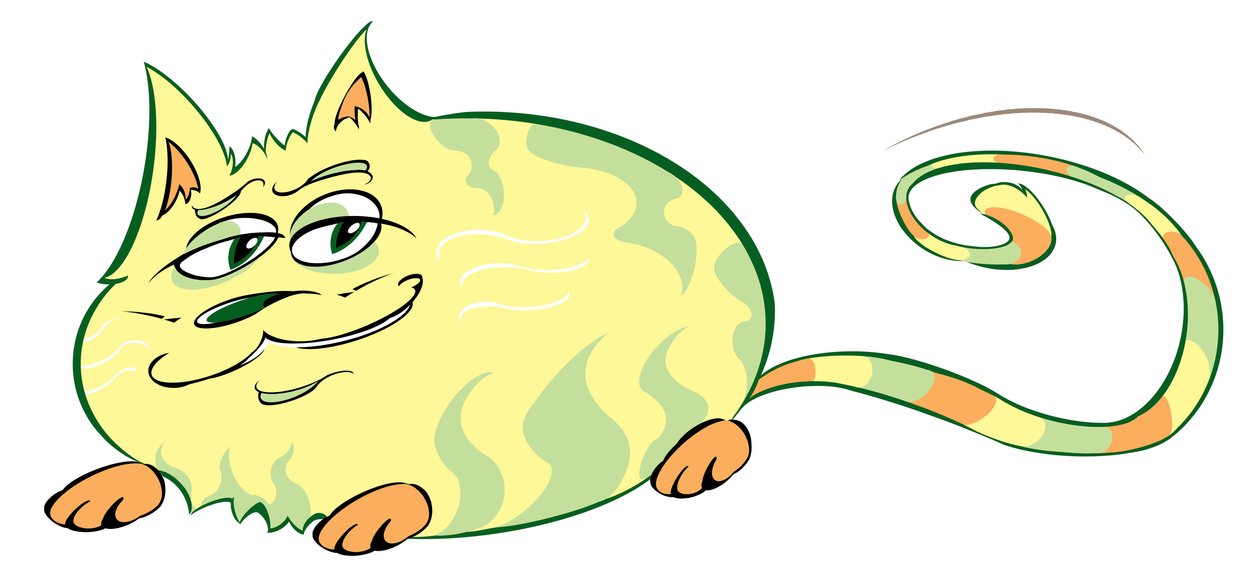 Curvy Cat - karikatúra alkotó: Neale Osborne