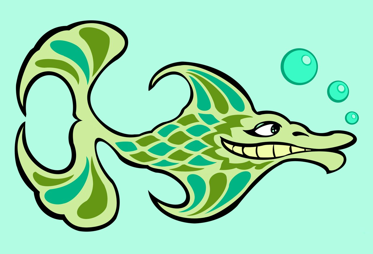 Funny fish, 2023 (digital) alkotó: Neale Osborne