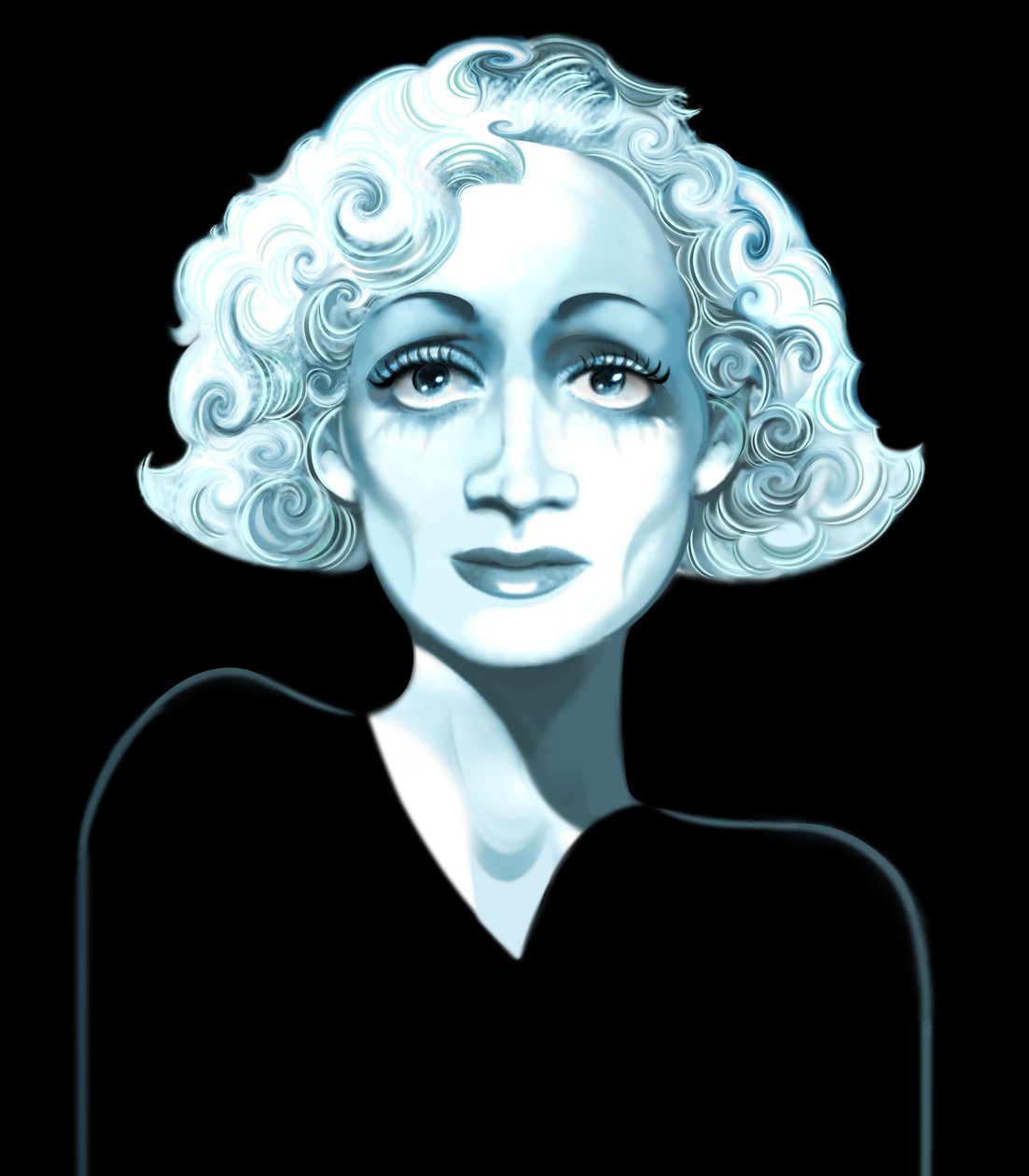 Marlene Dietrich, 2021 (digitális) alkotó: Neale Osborne