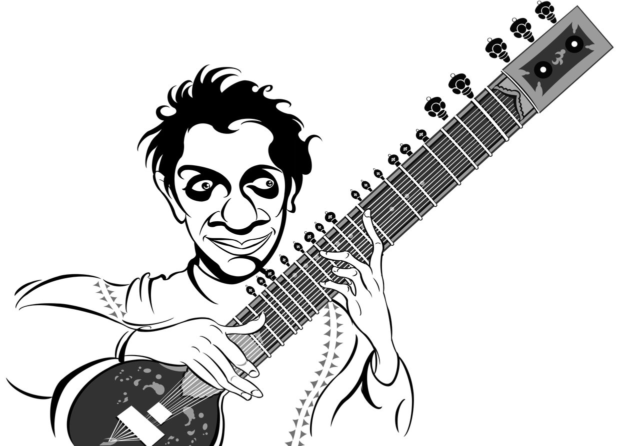 Ravi Shankar, 2019 (digitális) alkotó: Neale Osborne
