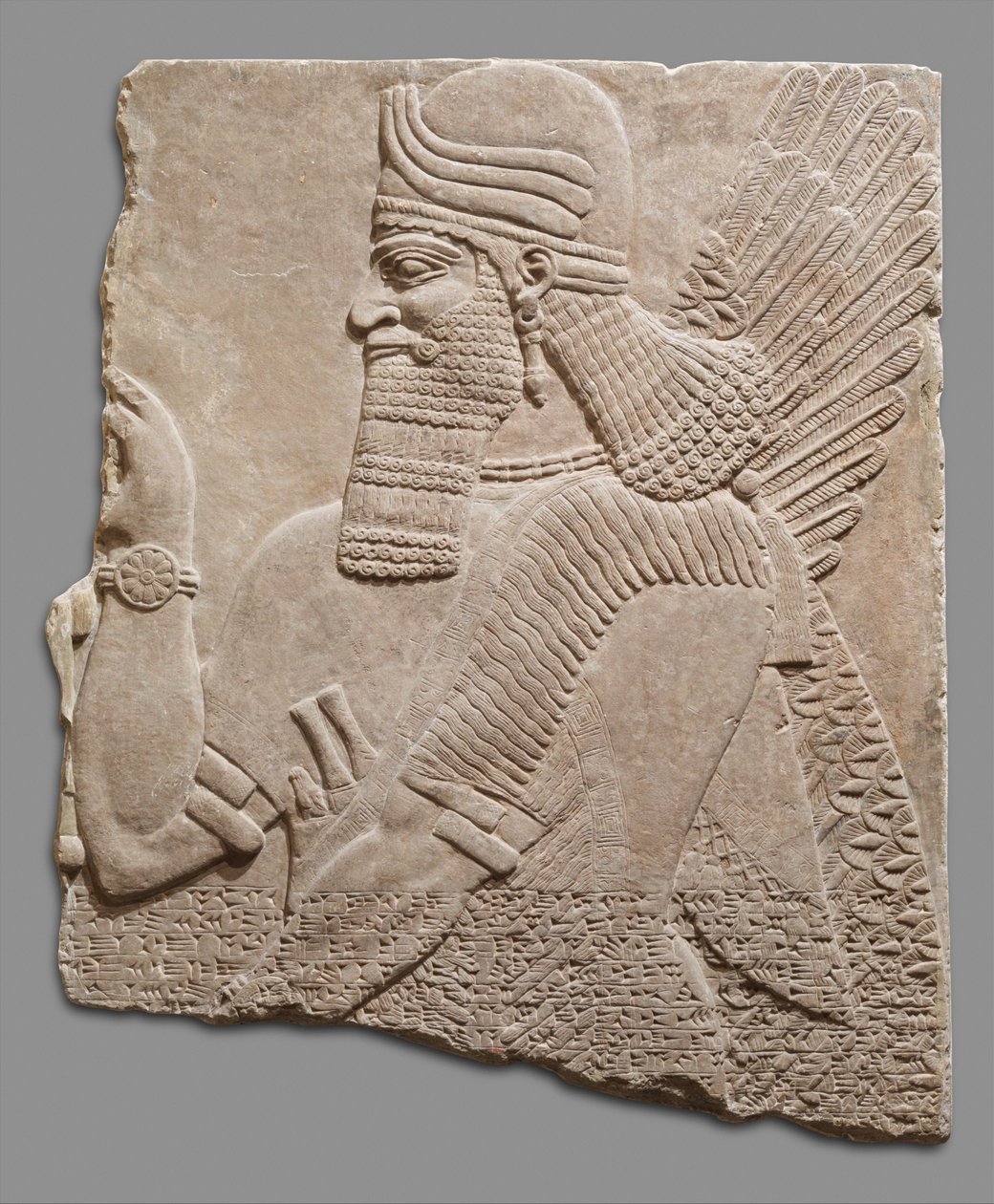 Természetfeletti alak domborműve, i. e. 883–59. (gipsz alabástrom) alkotó: Neo Assyrian