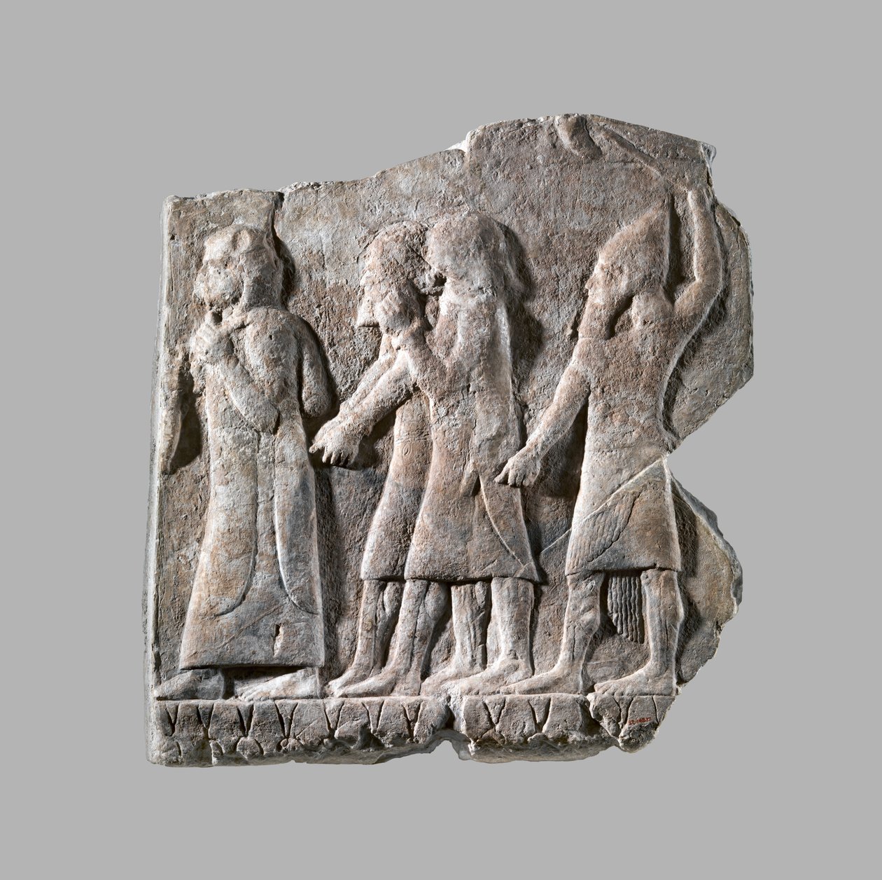 Dombormű: foglyok körmenete, Kr. e. 704–681. (gipsz alabástrom) alkotó: Neo Assyrian