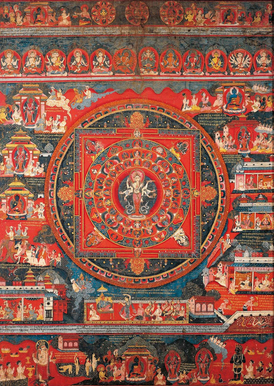 Amoghapasa mandala alkotó: Nepalese School