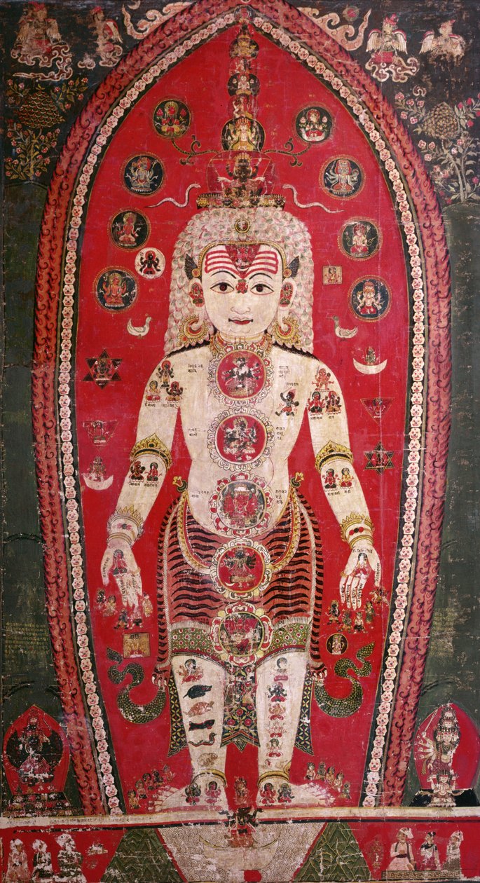 Shiva Purana, Badgaonból (guache, selyem) alkotó: Nepalese School