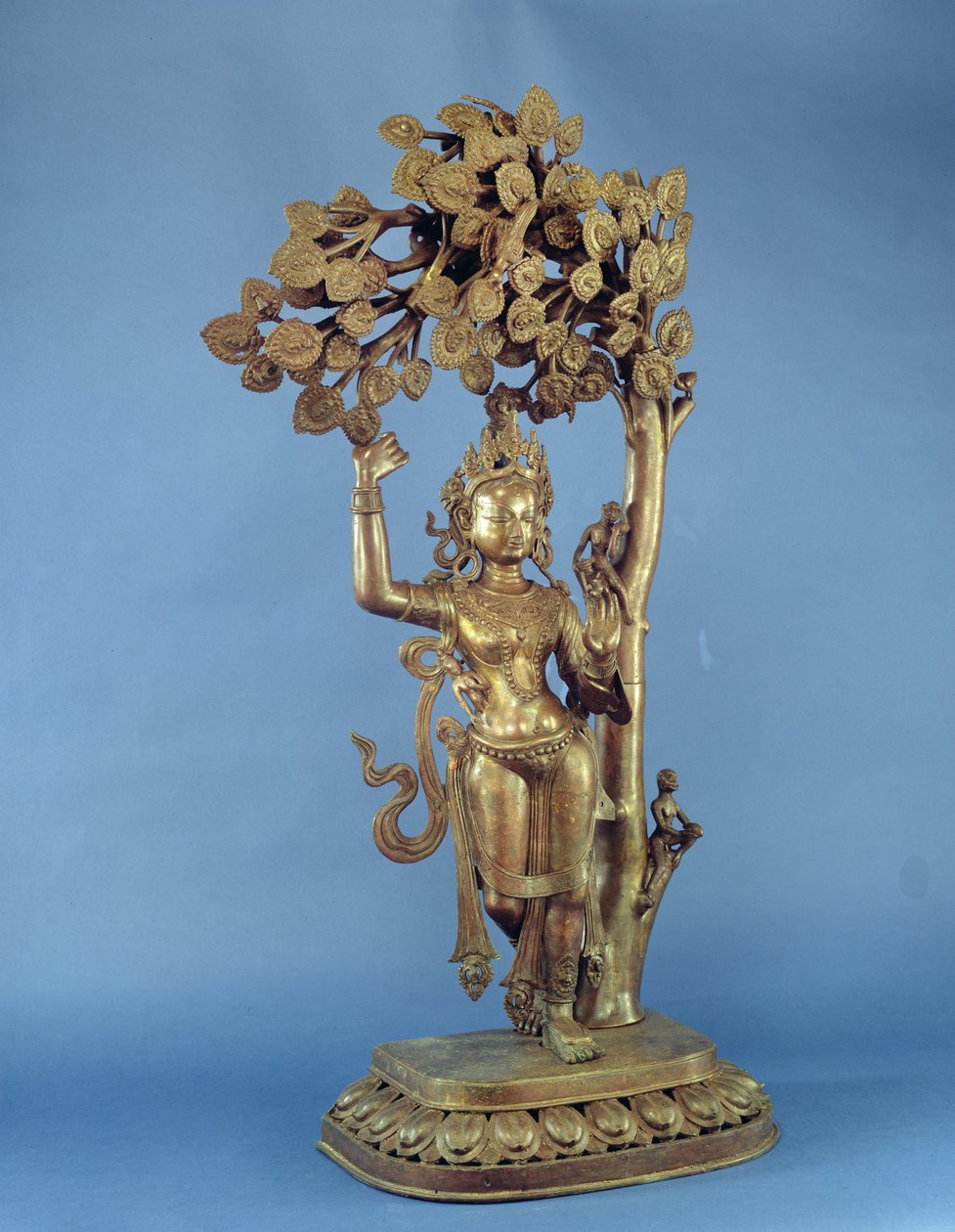 Buddha születése (réz) alkotó: Nepalese School