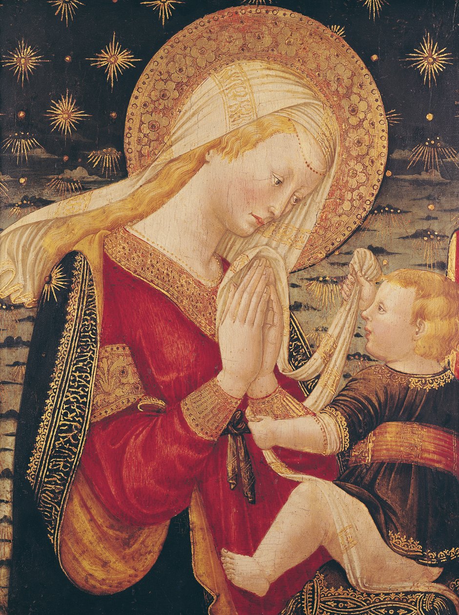 Szűz és gyermek (tempera a panelen) alkotó: Neri di Bicci