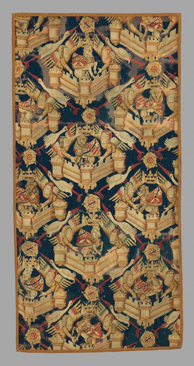 Heraldikai kompozíció, dél-holland, 1350-75 körül alkotó: Netherlandish School