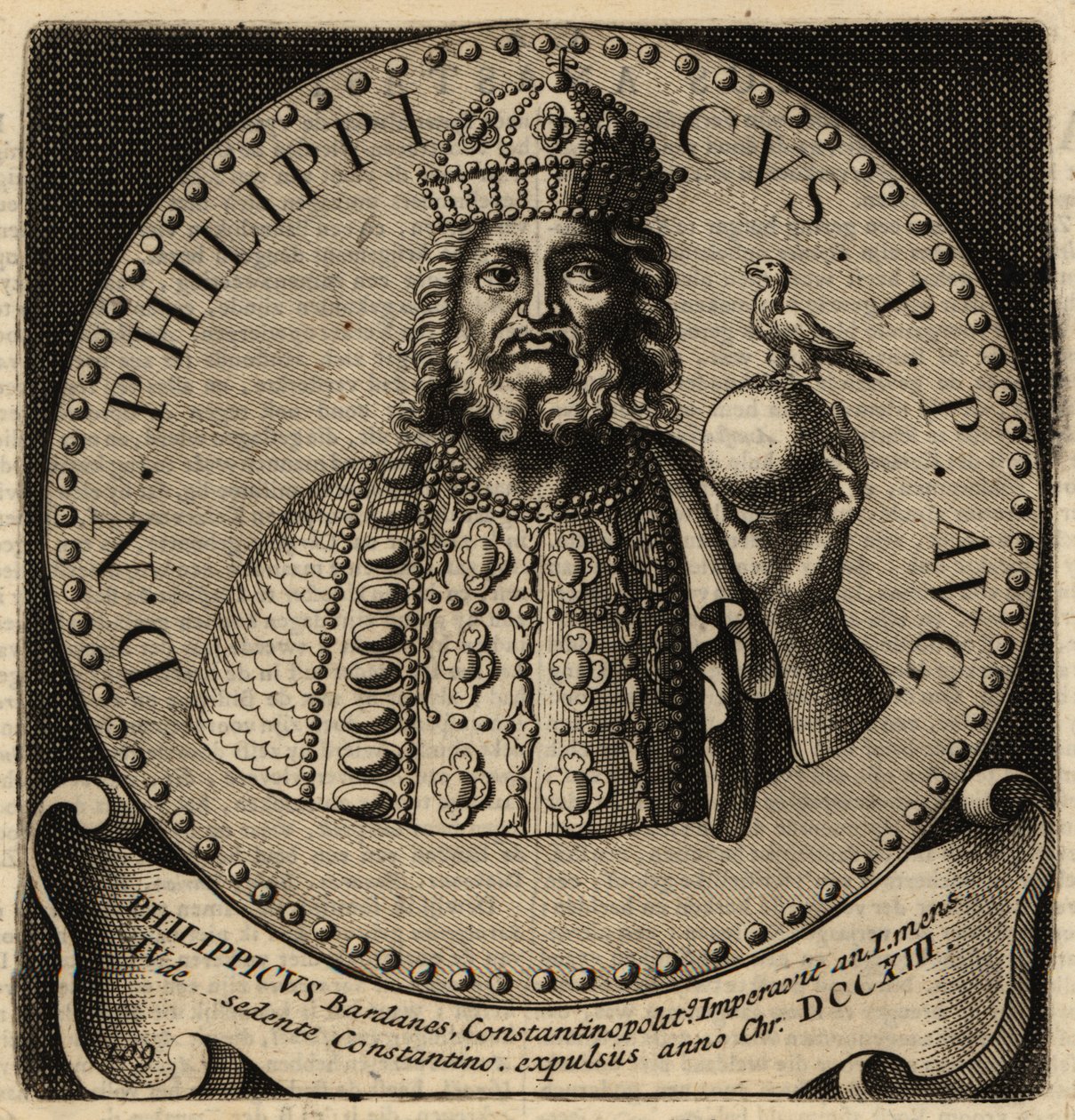 Philippikos bizánci császár. alkotó: Netherlandish School