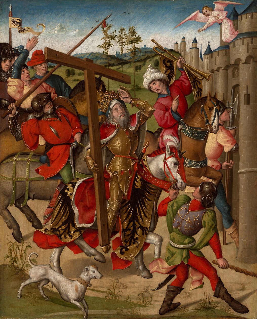 Heraclius császár megtagadta a belépést Jeruzsálembe alkotó: Netherlandish School