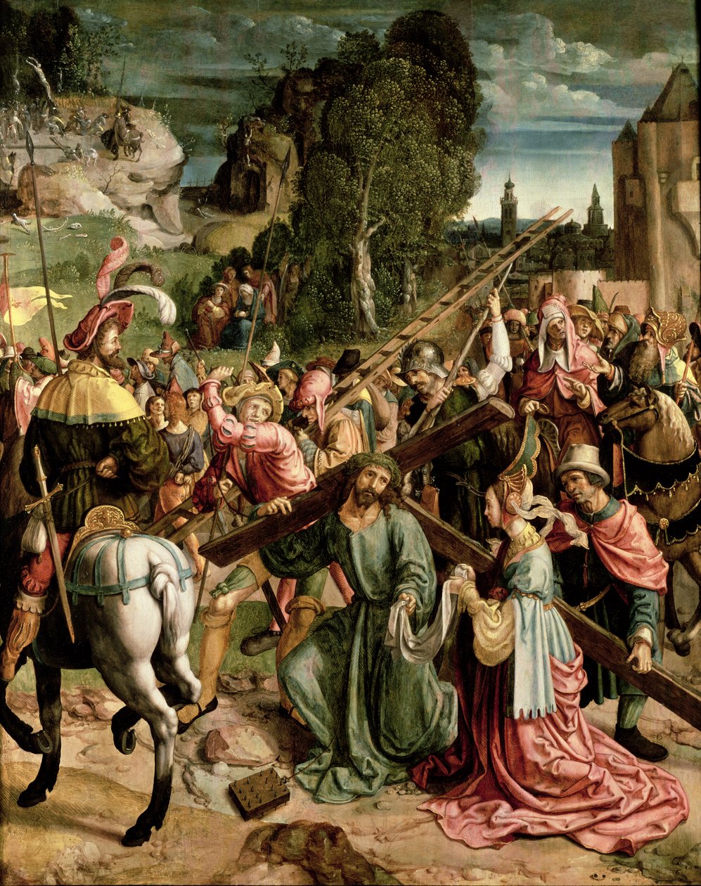 A kálváriához vezető úton, 1520 körül alkotó: Netherlandish School