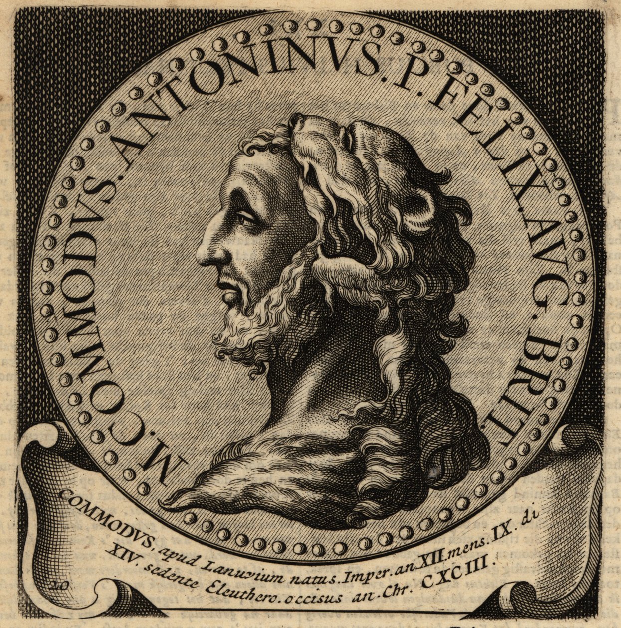 Commodus római császár portréja. alkotó: Netherlandish School