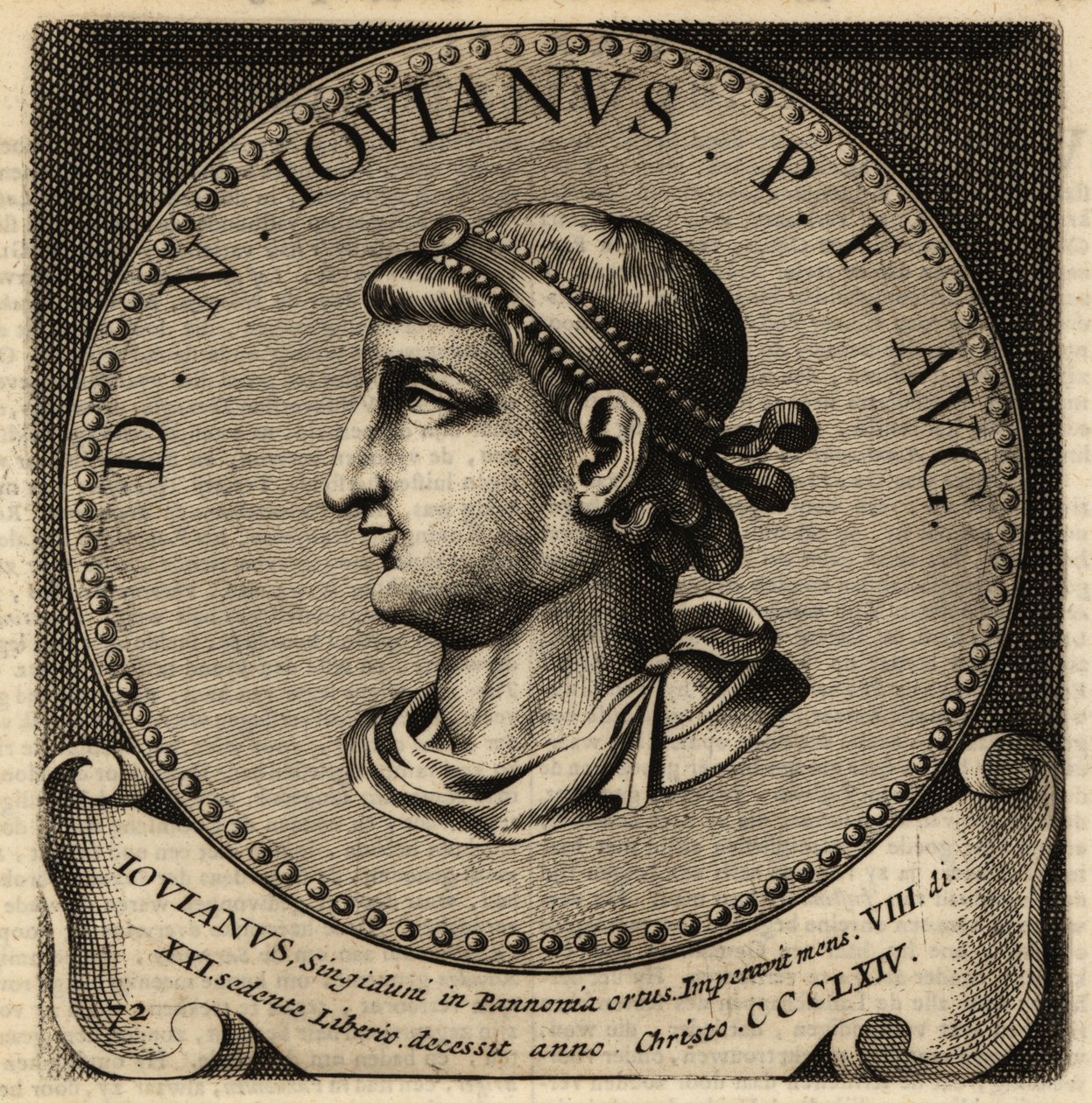 Jovian római császár portréja, alkotó: Netherlandish School