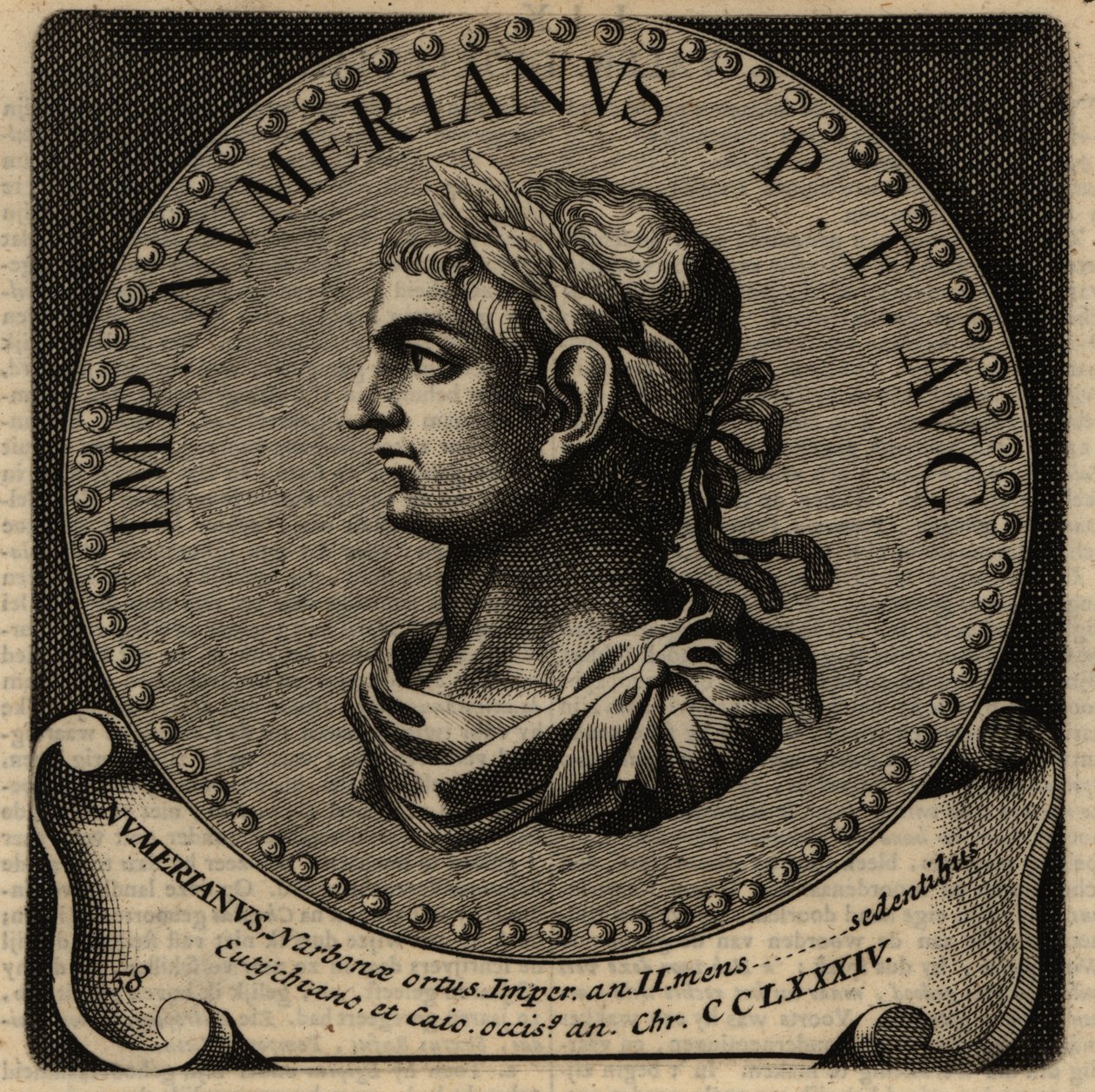 Numerian római császár portréja. alkotó: Netherlandish School