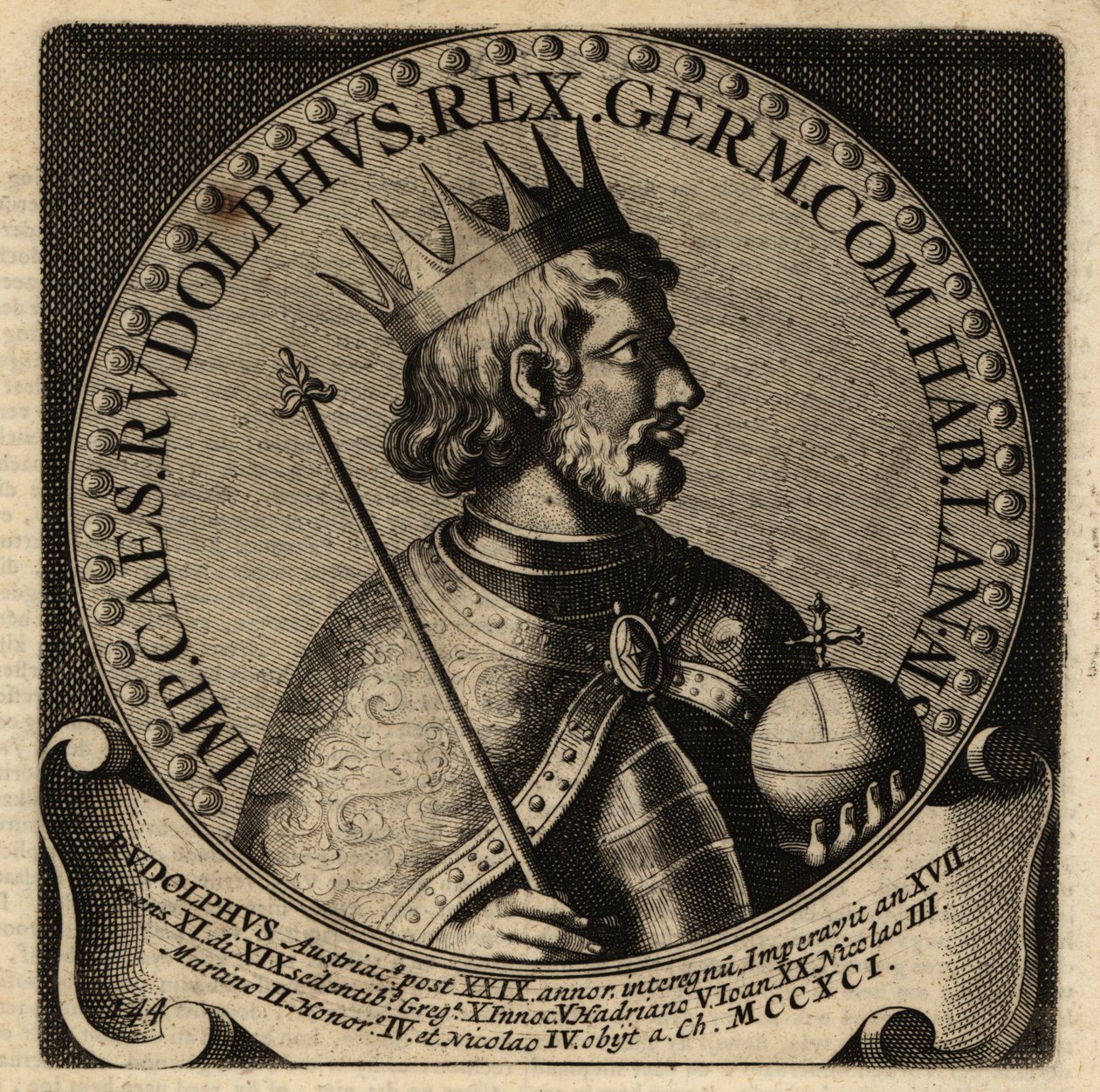 I. Rudolf német király. alkotó: Netherlandish School