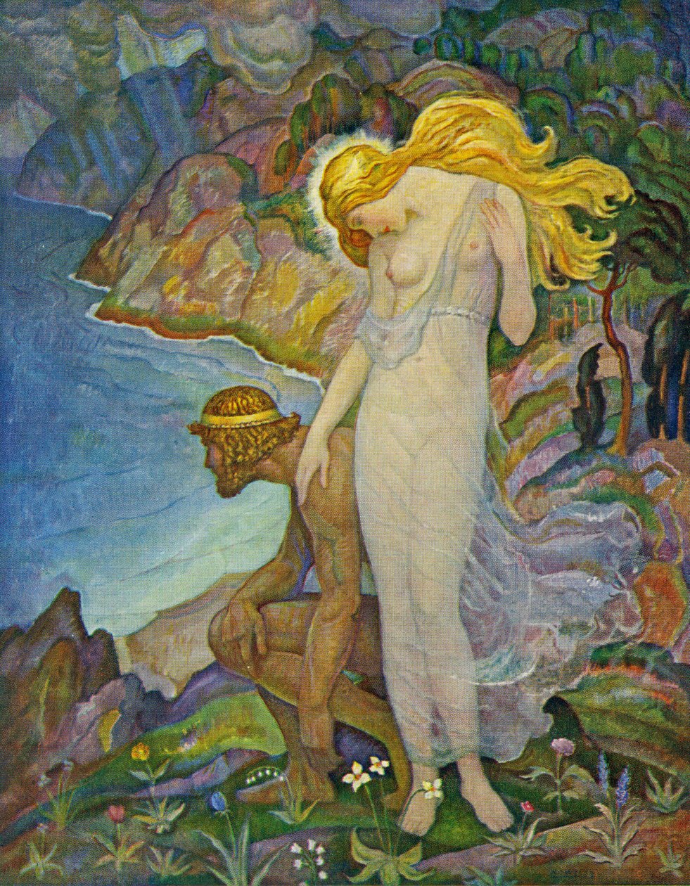 Odüsszeusz és Calypso alkotó: Newell Convers Wyeth