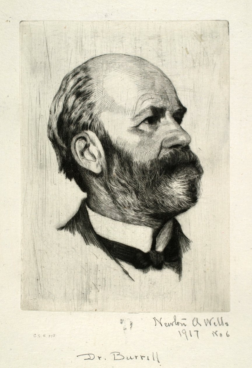 Dr. Burrill portréja alkotó: Newton A. Wells