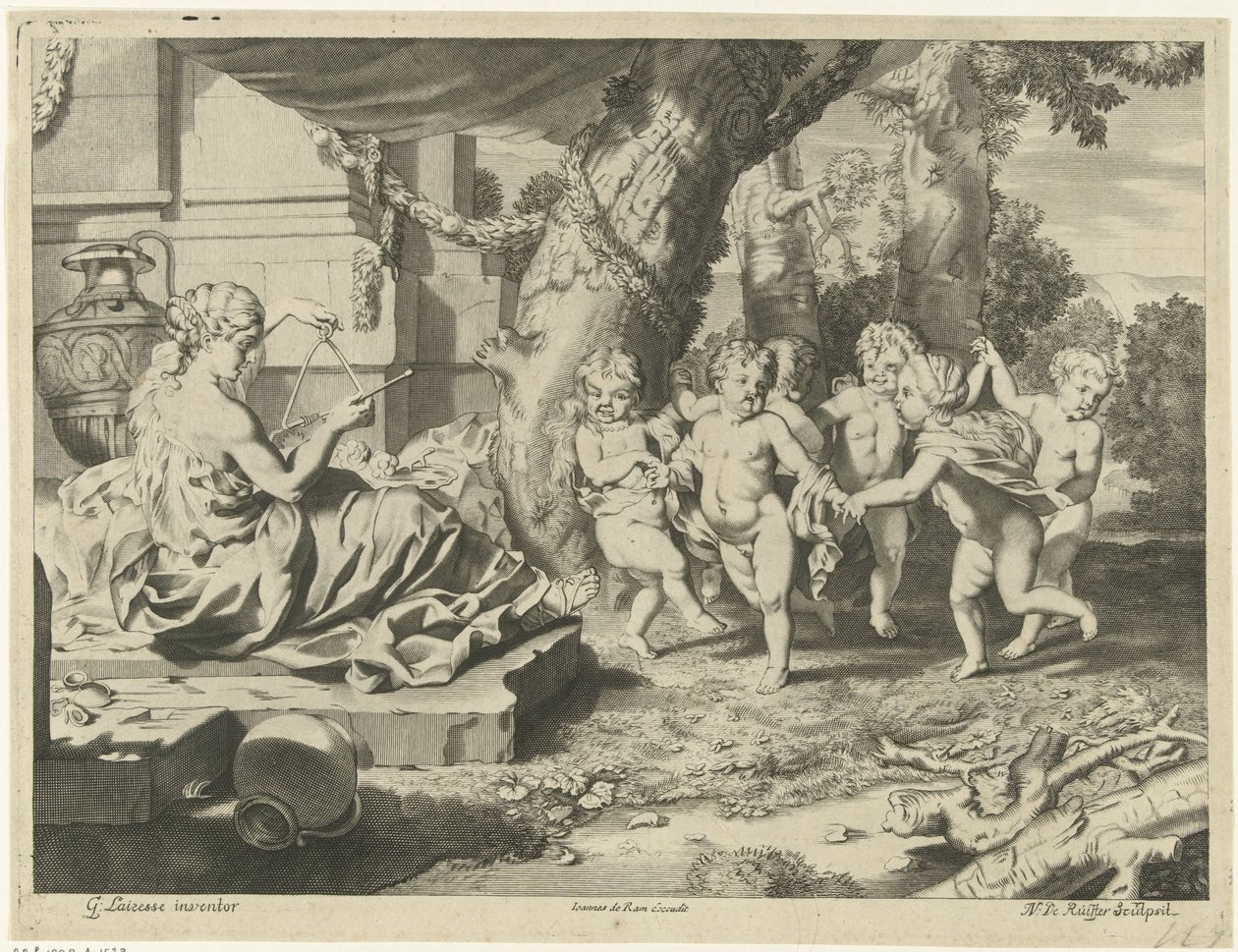 Allegória a zenére alkotó: Nicaise de Ruyter
