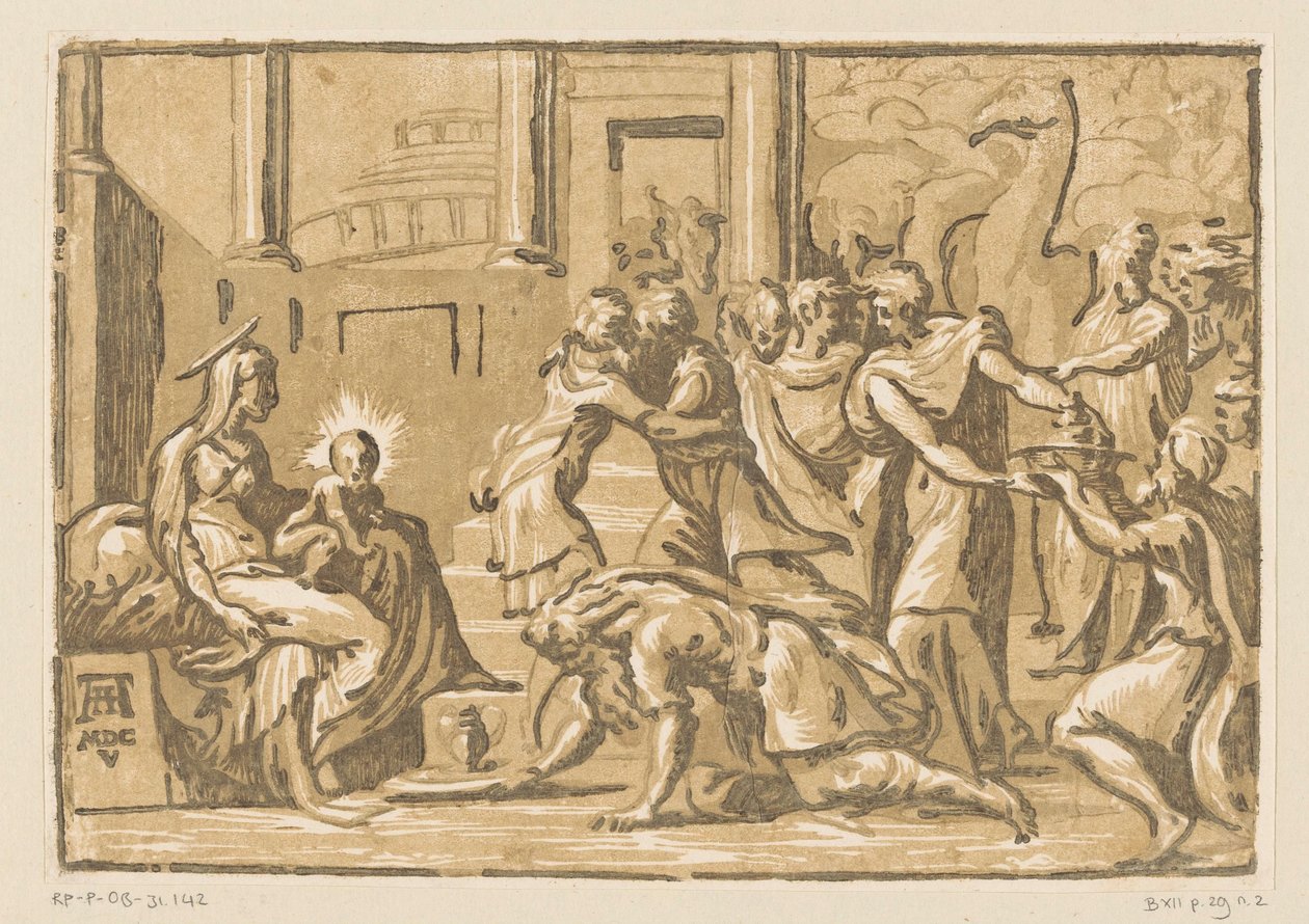 A királyok imádása alkotó: Niccolò Vicentino (attributed to)