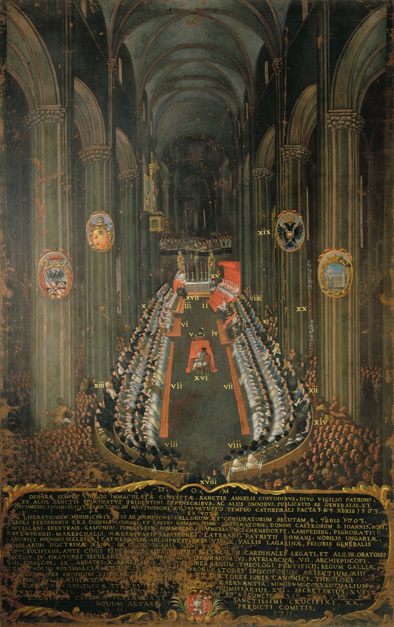 A tridenti zsinat záróülése 1563-ban, 1563-ban alkotó: Niccolo Dorigati