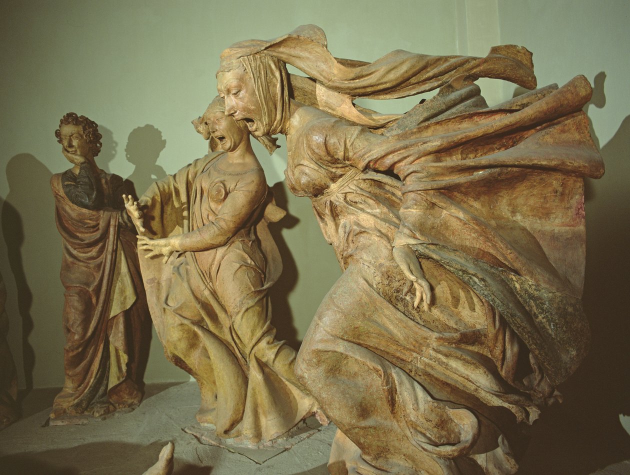 Szűz Mária, a Siralomból (terrakotta) alkotó: Niccolo dell Arca