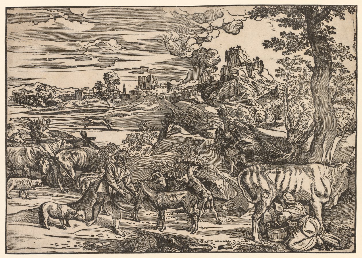 Táj tejeslánnyal, c. 1525. alkotó: Niccolo Boldrini