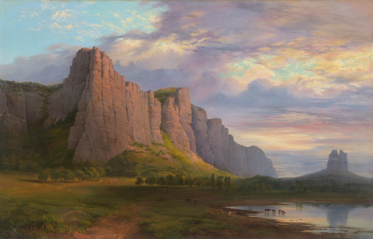Arapiles-hegy és a Mitre-szikla alkotó: Nicholas Chevalier