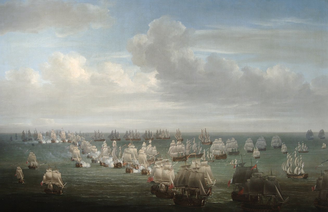 A trafalgari csata alkotó: Nicholas Pocock