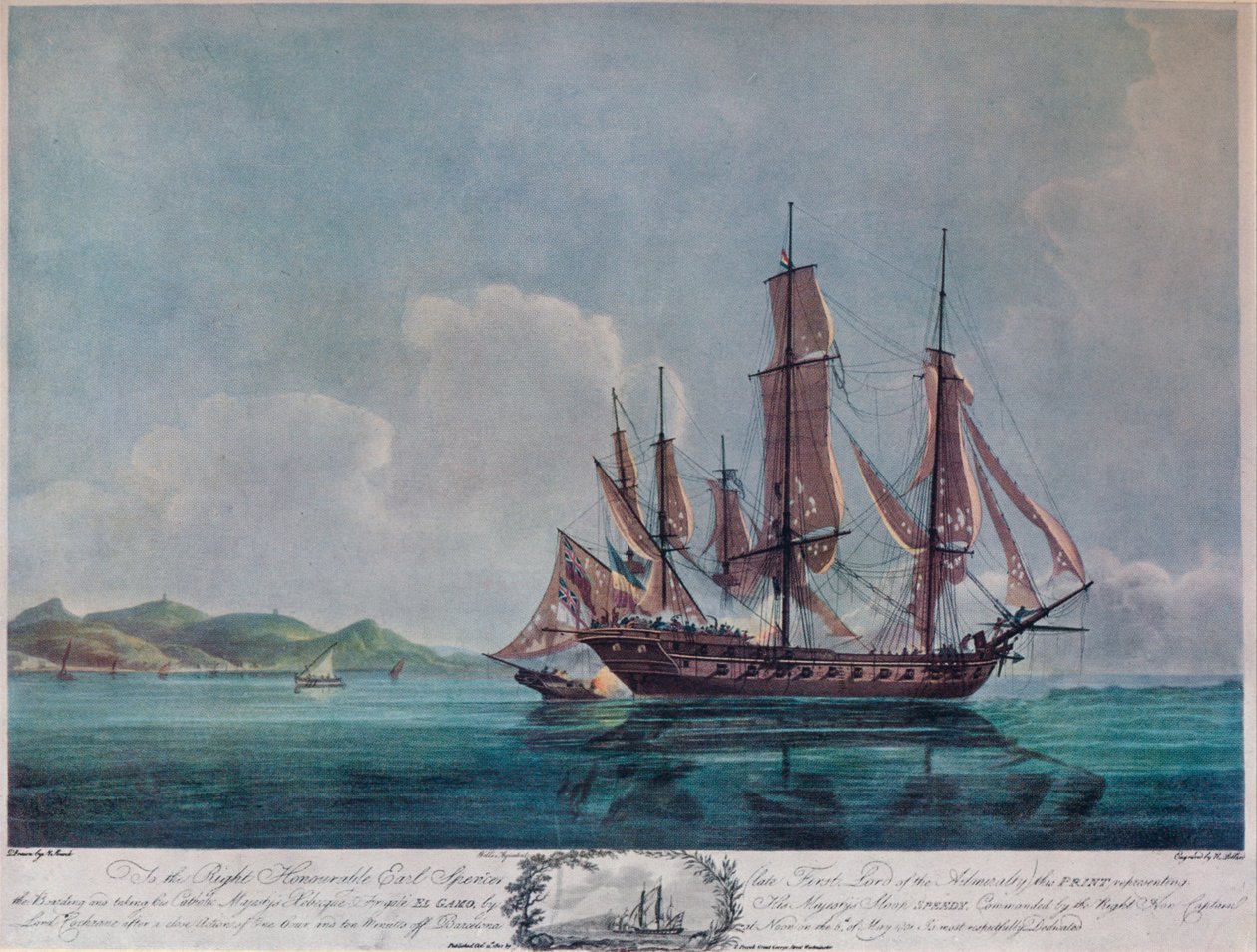 A Speedy és az El Gamo, c1802 alkotó: Nicholas Pocock