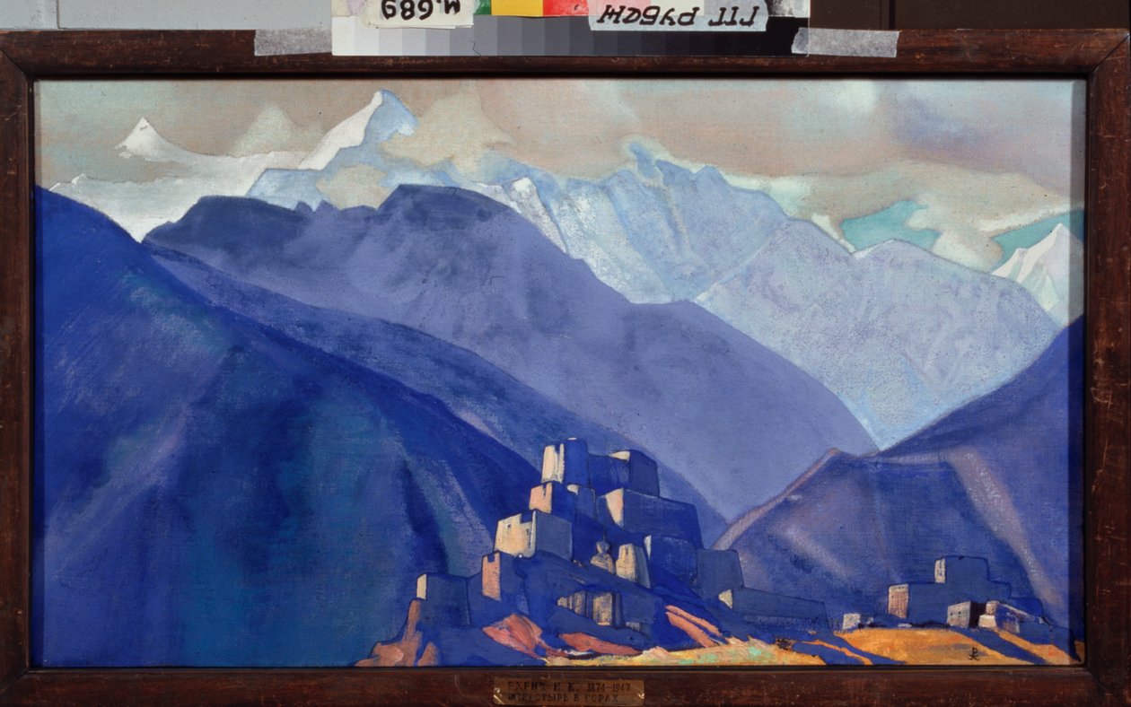 Egy kolostor a Himalájában, Nicholas Roerich alkotó: Nicholas Roerich