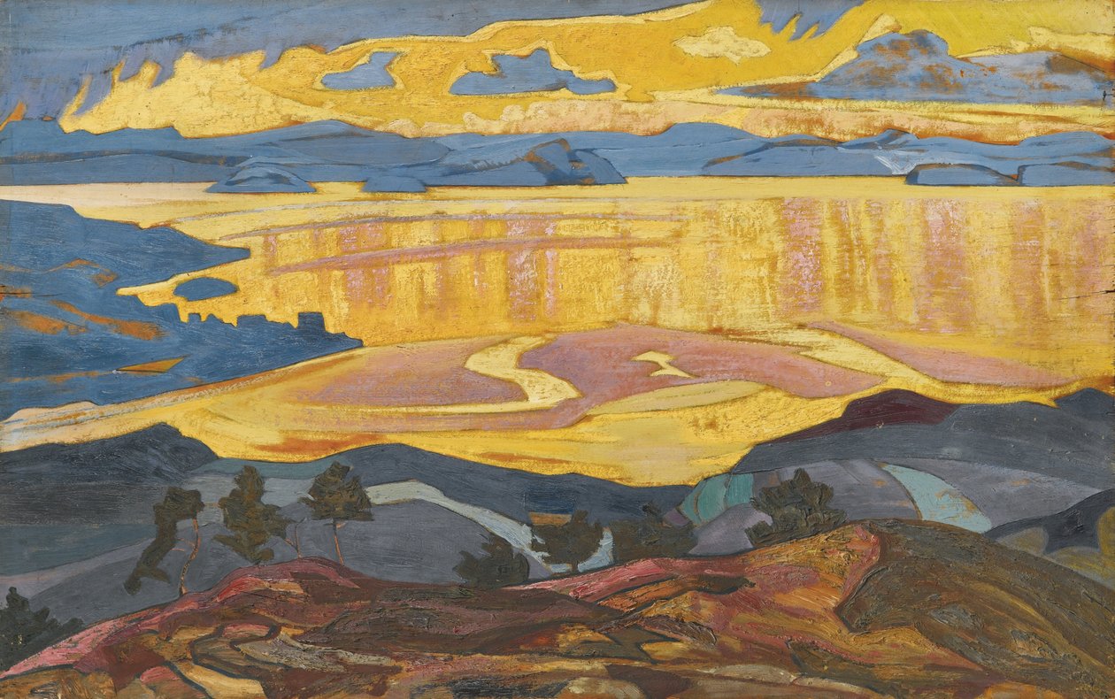 Az eső előtt, 1916-1918 alkotó: Nikolai Konstantinowitsch Roerich