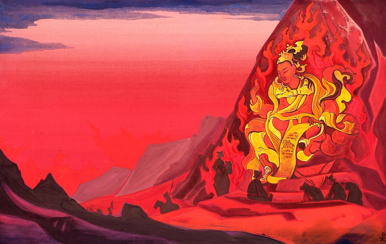 Rigden Djapo parancsnoksága, 1933. alkotó: Nikolai Konstantinowitsch Roerich