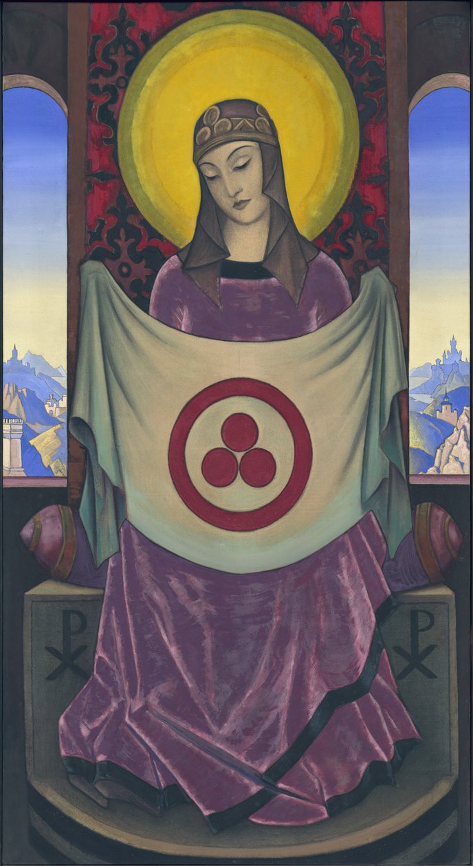 Madonna Oriflamma, 1932 alkotó: Nicholas Roerich