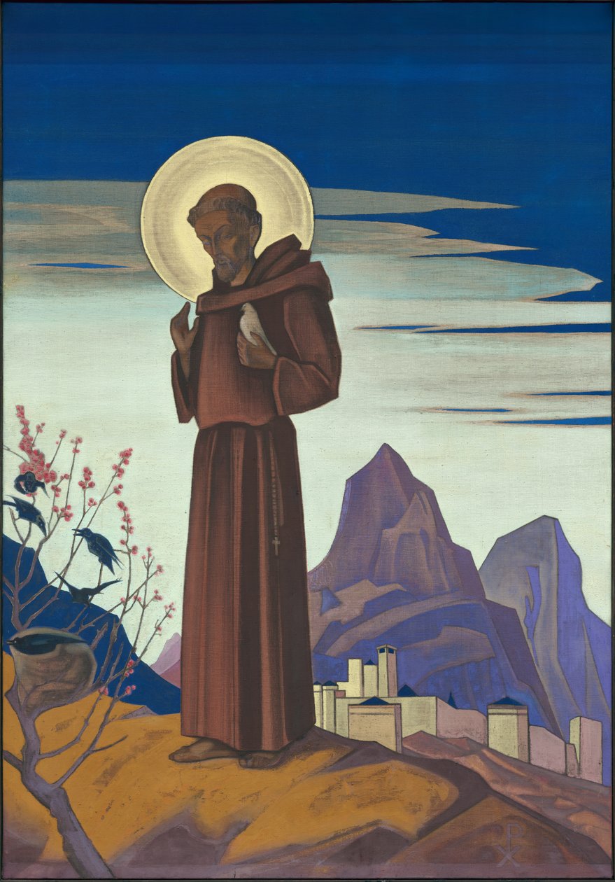 Szent Ferenc, 1932 alkotó: Nicholas Roerich