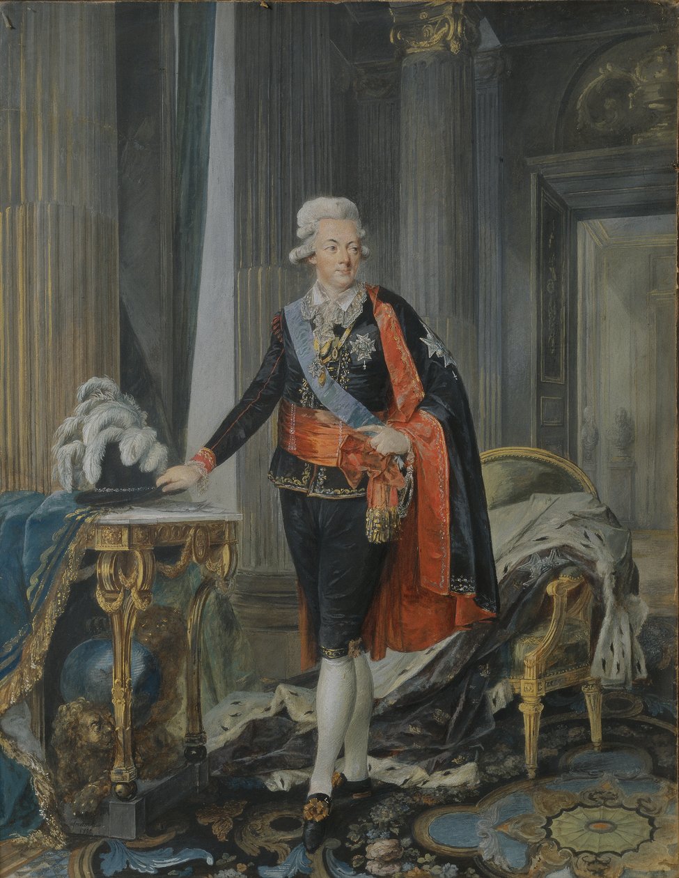 III. Gusztáv svéd király (1746-92) 1792 alkotó: Niclas II Lafrensen