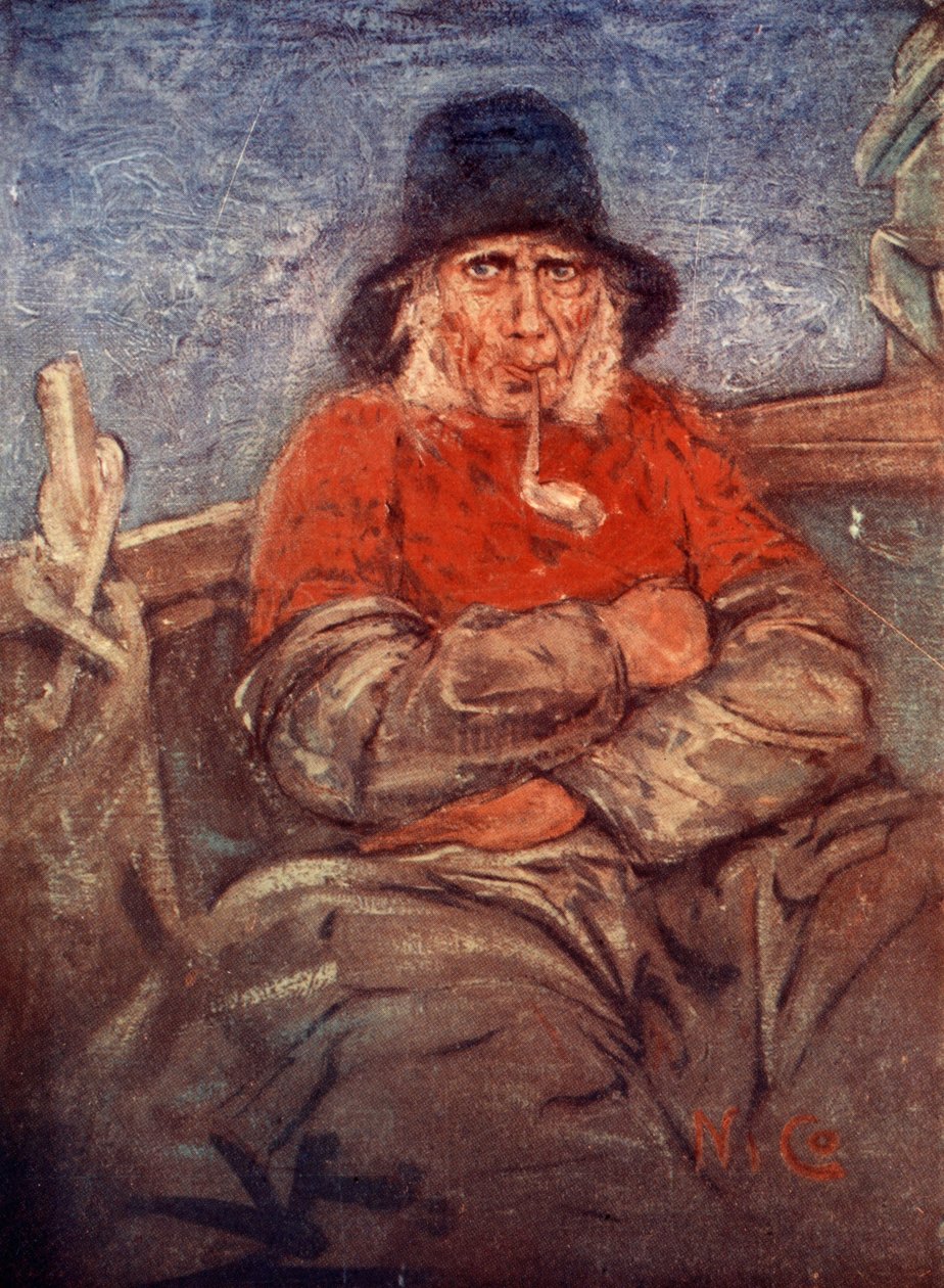 Egy öreg scheveningeni halász, 1904 alkotó: Nico Jungman
