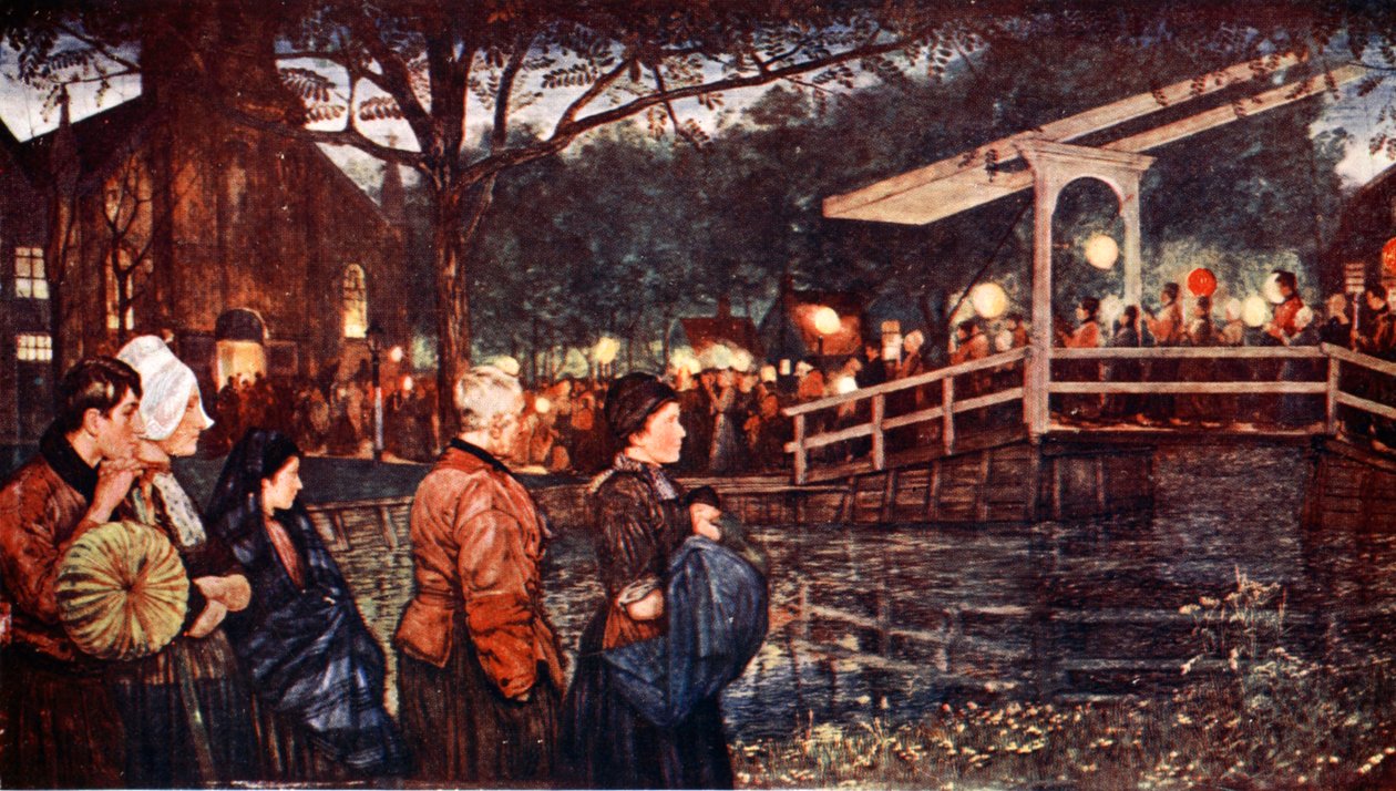 Vallási körmenet I, 1904 alkotó: Nico Jungman