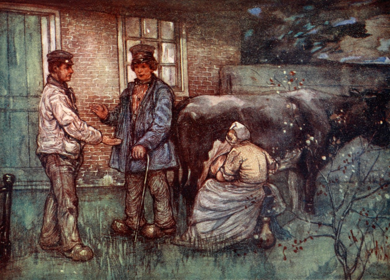 Egy tehén eladása, 1904 alkotó: Nico Jungman
