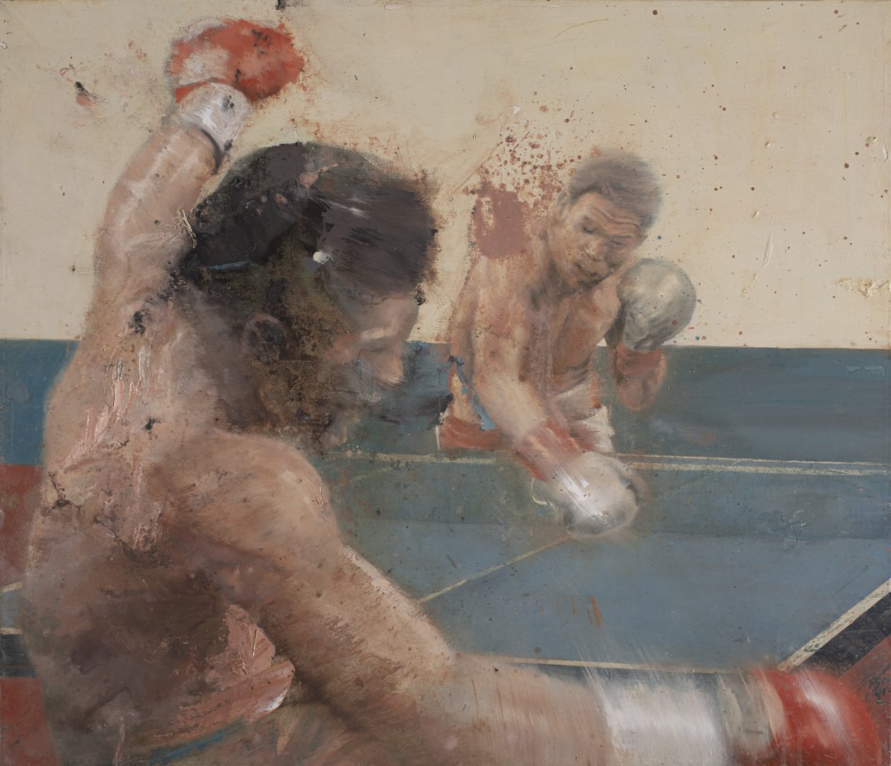 Ping pong, 2021 (olaj, vászon) alkotó: Nicola Pucci